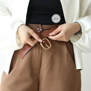 کمربند چرمی مات زنانه مدلbe7030
