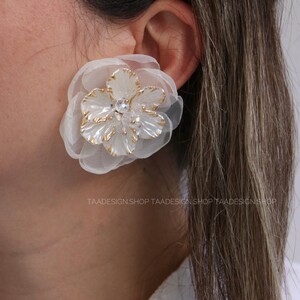 گوشواره طرح گل مدل Ea9010