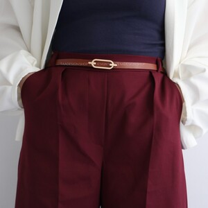 کمربند چرمی مات زنانه مدلbe7028