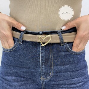 کمربند چرمی مات زنانه مدلbelt7019