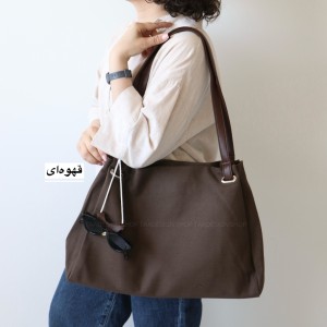 کیف دوشی بزرگ کتان زنانه بتی