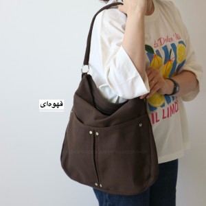 کیف بزرگ کتان زنانه باراشا