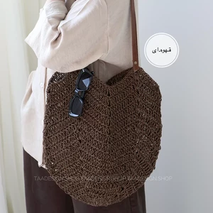 کیف زنانه بزرگ رافیا مدل 3003