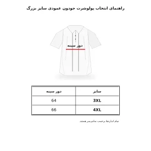 پولوشرت جودون راه راه عمودی سایز بزرگ طوسی