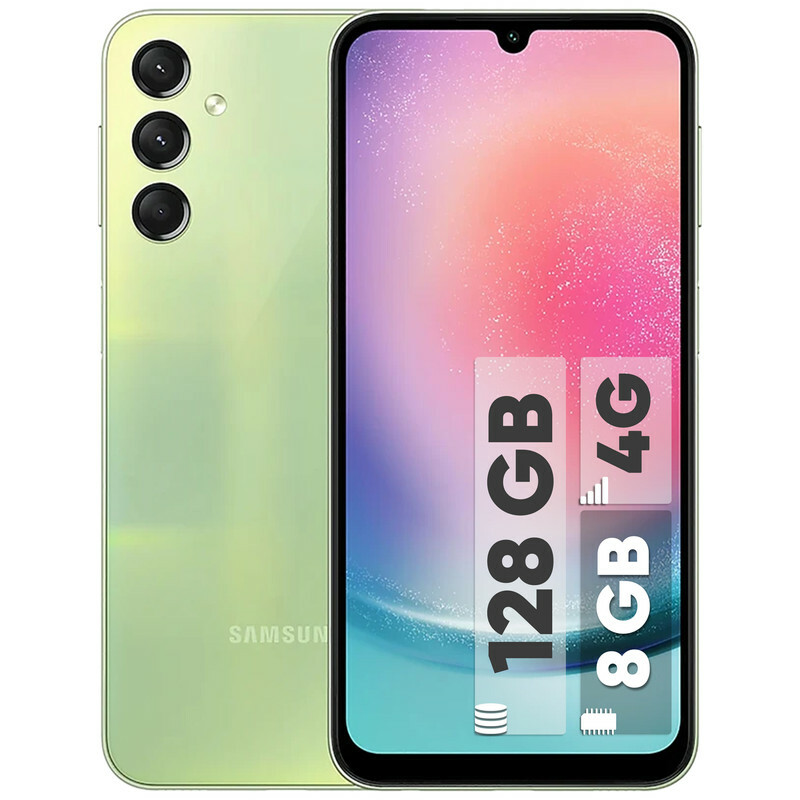 گوشی موبایل سامسونگ مدل Galaxy A24 4G دو سیم کارت ظرفیت 128 گیگابایت و رم 8 گیگابایت - پک هند