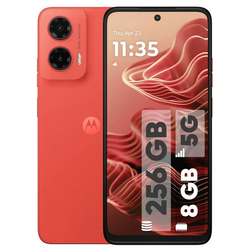 گوشی موبایل موتورولا مدل Moto G35 دو سیم کارت ظرفیت 256 گیگابایت و رم 8 گیگابایت/ پلمپ و آکبند