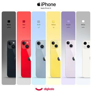 گوشی موبایل اپل مدل iPhone 14 CH دو سیم کارت ظرفیت 128 گیگابایت و رم 6 گیگابایت - نات اکتیو