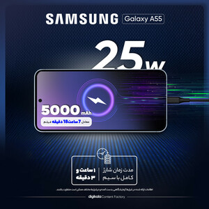 گوشی موبایل سامسونگ مدل Galaxy A55 دو سیم کارت ظرفیت 128 گیگابایت و رم 8 گیگابایت