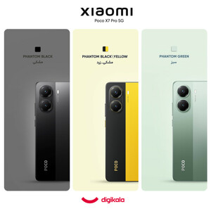 گوشی موبایل شیائومی مدل Poco X7 Pro دو سیم کارت ظرفیت 256 گیگابایت و رم 12 گیگابایت - پک گلوبال