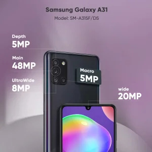 گوشی موبایل سامسونگ مدل Galaxy A31 SM-A315F/DS دو سیم کارت ظرفیت 128 گیگابایت و رام 6 گیگابایت / پک مالزی/پلمپ و آکبند
