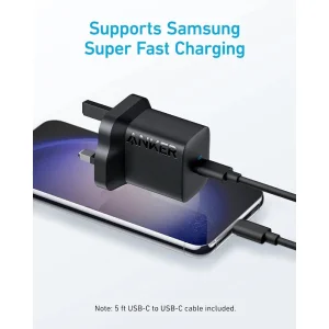 شارژر دیواری 30W انکر مدل Anker Compact Charger A2640