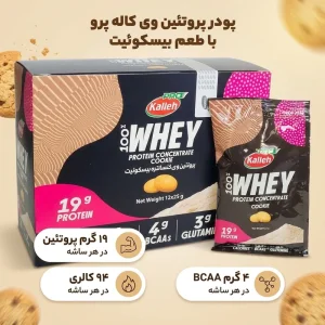 پروتئین وی با طعم شکلات کاله پرو - 25 گرم بسته 12 عددی
