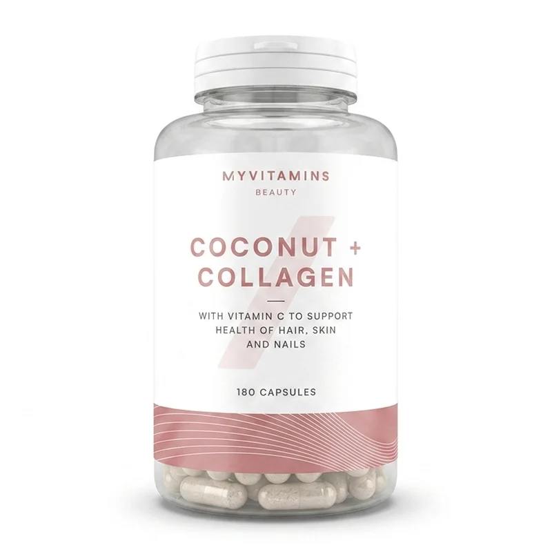 کپسول کوکونات کلاژن «اورجینال» برند مای‌ویتامینز  ۱۸۰ عددی (Myvitamins Coconut + Collagen)
