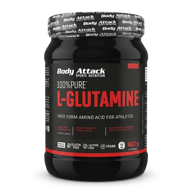 مکمل ال گلوتامین «اورجینال» برند بادی اتک ۴۰۰ گرمی (Body Attack L-Glutamine)