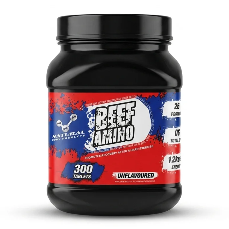 قرص بیف آمینو ان‌بی‌پی انگلیس ۳۰۰ عددی | NBP Beef Amino
