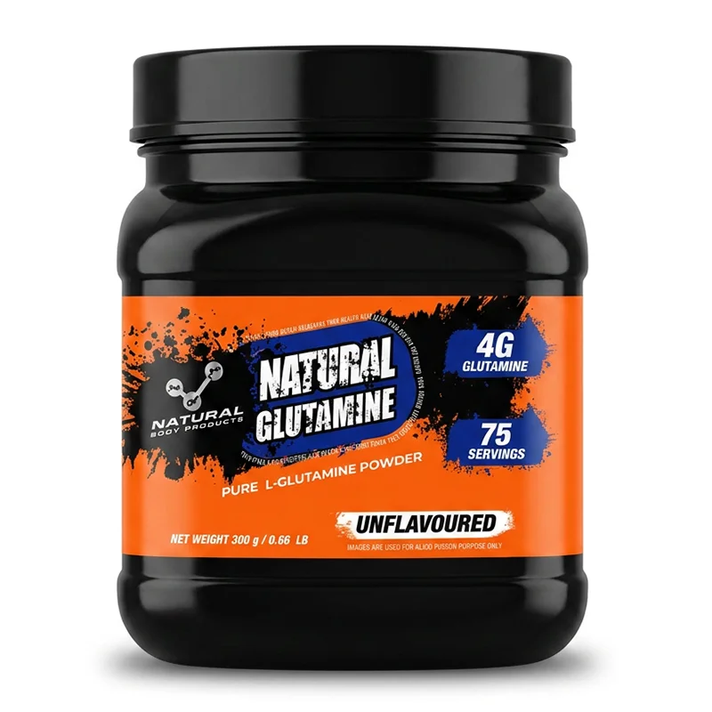 مکمل پودری گلوتامین خالص ان‌بی‌پی انگلیس ۳۰۰ گرم | NBP Natural Glutamine