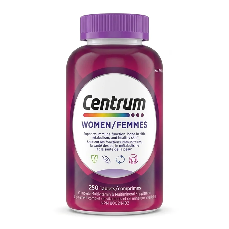 مولتی‌ویتامین سنتروم بانوان «اورجینال» ۲۵۰ عددی | Centrum Women Multivitamin 250 Tablets