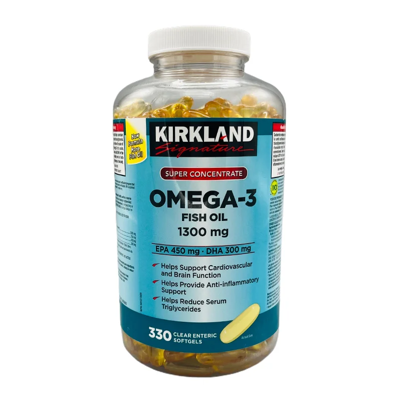 کپسول امگا ۳ کرکلند ۱۳۰۰ میلی‌گرمی «اورجینال» ۳۳۰ عددی | Kirkland Signature Omega-3 Fish Oil 1300mg