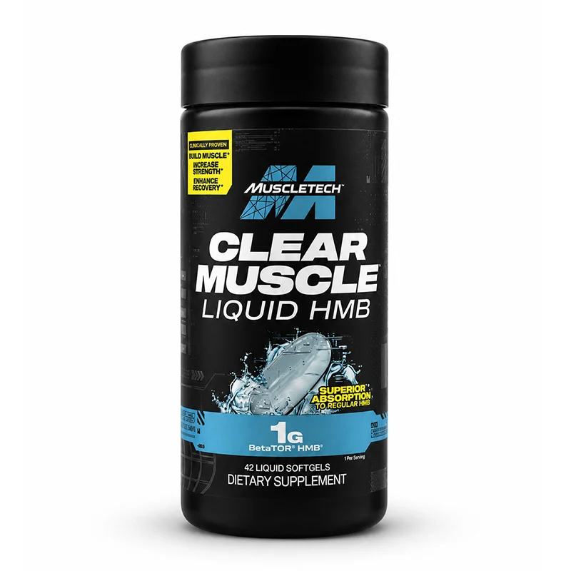 کپسول HMB اچ ام بی ساف ژل کلیر ماسل «اورجینال» برند ماسل‌تک ۴۲ عددی MuscleTech Clear Muscle Liquid HMB