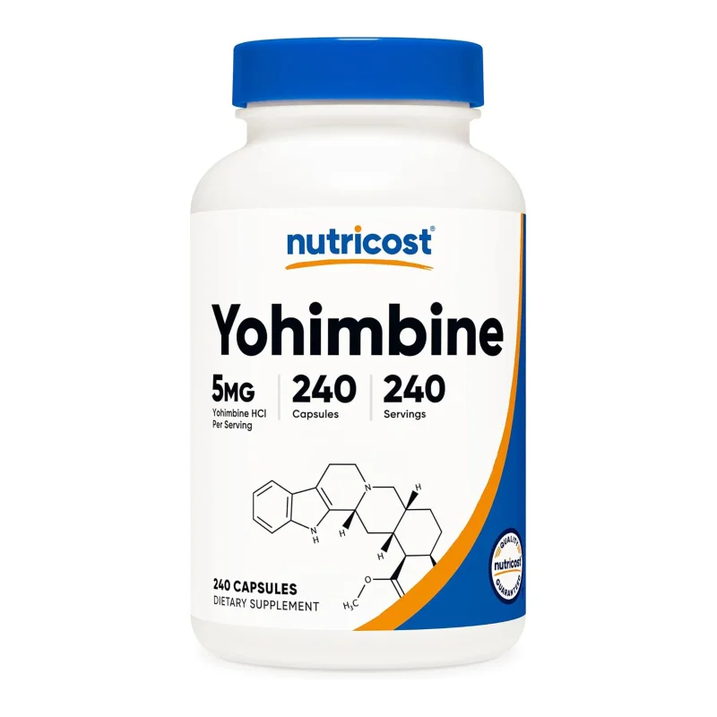 کپسول چربی سوز یوهمبین نوت‌ ریکاست 5 میلی گرم Nutricost Yohimbine HCl اورجینال