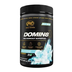 مکمل پری ورک اوت دامین ۸ برند پی وی ال pvl domin 8 preworkout