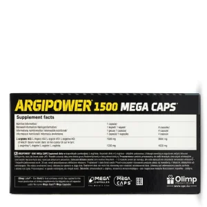 کپسول ال آرژنین «اورجینال» برند الیمپ ۱۲۰ عددی OLIMP ArgiPower 1500 Mega Caps