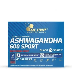 کپسول آشواگاندا «اورجینال» برند الیمپ ۶۰ عددی Ashwagandha 600 Sport Black Series