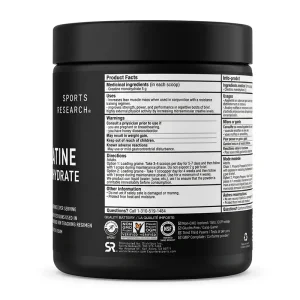 مکمل کراتین مونوهیدرات «اورجینال» اسپورتز ریسرچ ۳۰۰ گرمی (Sports Research Creatine Monohydrate)