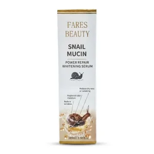 سرم ترمیم‌کننده و روشن‌کننده پوست حلزون فیرز بیوتی ۱۰۰ میلی‌لیتری (Fares Beauty Snail Mucin Power Repair)
