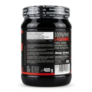 مکمل ال گلوتامین «اورجینال» برند بادی اتک ۴۰۰ گرمی (Body Attack L-Glutamine)