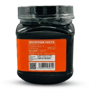 مکمل پودری گلوتامین خالص ان‌بی‌پی انگلیس ۳۰۰ گرم | NBP Natural Glutamine