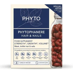 کپسول تقویت مو و ناخن «اورجینال» فیتو فانر فرانسه ۲۴۰ عددی  | Phyto Phytophanere Hair and Nails Duo Pack