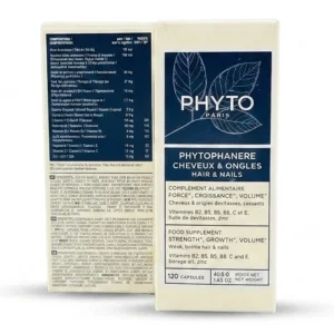 کپسول تقویت مو و ناخن فیتو فانر ۲۴۰ عددی  | Phyto Phytophanere Hair and Nails Duo Pack