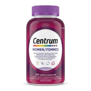 مولتی‌ویتامین سنتروم بانوان «اورجینال» ۲۵۰ عددی | Centrum Women Multivitamin 250 Tablets
