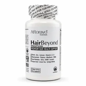 قرص تقویت و ضد ریزش مو «اورجینال» هیربیاند افتر‌یو ۶۰ عددی | Afterave Essentials HairBeyond Advanced Formula Premium Hair Health Support 60 Tabs
