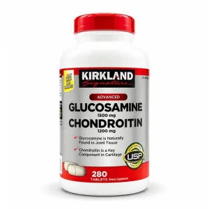 قرص گلوکوزامین و کندرویتین «اورجینال» برند کرکلند ۲۸۰ عددی | Kirkland Signature Glucosamine 1500mg & Chondroitin 1200mg - 280 Tablets
