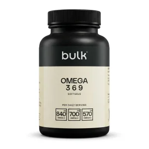 مکمل امگا 3 6 9 سافت‌ ژل 90 عددی برند بالک Bulk | حاوی روغن ماهی، بذر کتان و آفتابگردان | اورجینال