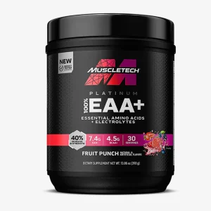 مکمل پودر  آمینو اسید EAA پلاس پلاتینیوم 387گرمی برند ماسل تکMuscleTech Platinum 100% EAA+ | اورجینال