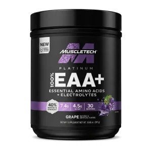 مکمل پودر  آمینو اسید EAA پلاس پلاتینیوم 387گرمی برند ماسل تکMuscleTech Platinum 100% EAA+ | اورجینال