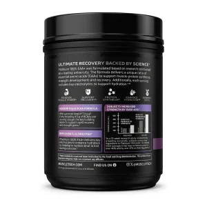 مکمل پودر  آمینو اسید EAA پلاس پلاتینیوم 387گرمی برند ماسل تکMuscleTech Platinum 100% EAA+ | اورجینال