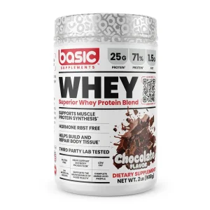 مکمل پروتئین وی  پودری 908 گرم برند بیسیک Basic Supplements Whey | اورجینال