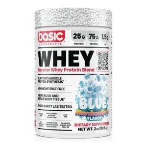 مکمل پروتئین وی  پودری 908 گرم برند بیسیک Basic Supplements Whey | اورجینال