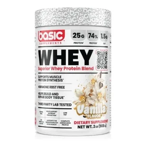 مکمل پروتئین وی  پودری 908 گرم برند بیسیک Basic Supplements Whey | اورجینال