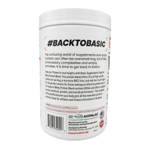 مکمل پروتئین وی  پودری 908 گرم برند بیسیک Basic Supplements Whey | اورجینال