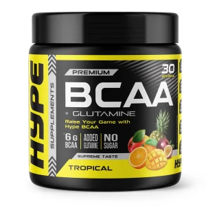 مکمل بی سی ای ای پلاس گلوتامین 300 گرمی 30سروینگ برند هایپ Hype BCAA + Glutamine | اورجینال