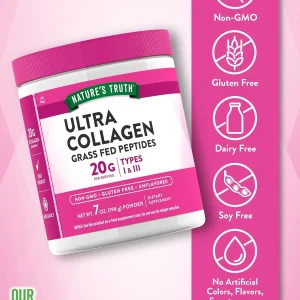 پودر کلاژن نیچرز تروس 198  گرمی Nature’s Truth Ultra Collagen | اورجینال