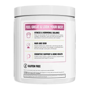 کراتین مخصوص بانوان ناترکس ریسرچ 314.9 گرمی 30 سروینگ Creatine For Women با کلاژن و آمینواسیدها | اورجینال