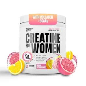 کراتین مخصوص بانوان ناترکس ریسرچ 314.9 گرمی 30 سروینگ Creatine For Women با کلاژن و آمینواسیدها | اورجینال