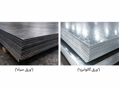 تفاوت ورق سیاه و ورق گالوانیزه
