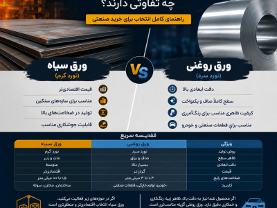 ورق سیاه و ورق روغنی چه تفاوتی دارند؟